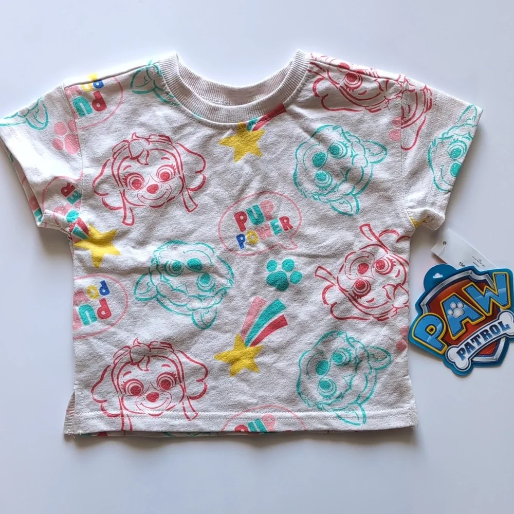 Paw Patrol 12 months Pup Power Tshirt and Short Set, Everest and Skye - Picture 2 of 11